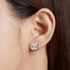 jewelaus Earrings Sterling Silver Cat Earrings