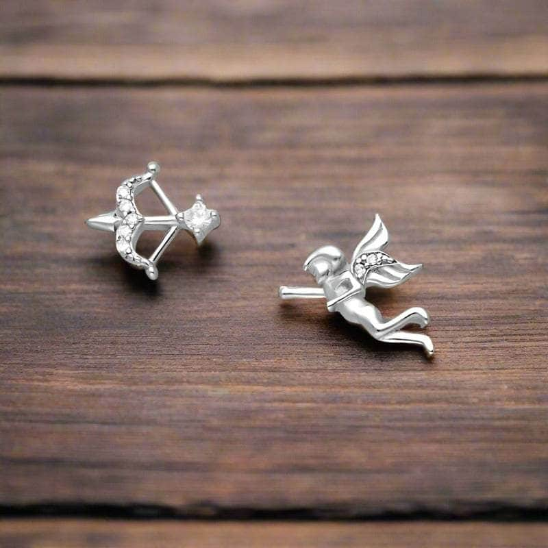 jewelaus Earrings Sterling Silver Cupid Earrings