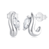 jewelaus Earrings Sterling silver Gem Twist Earrings