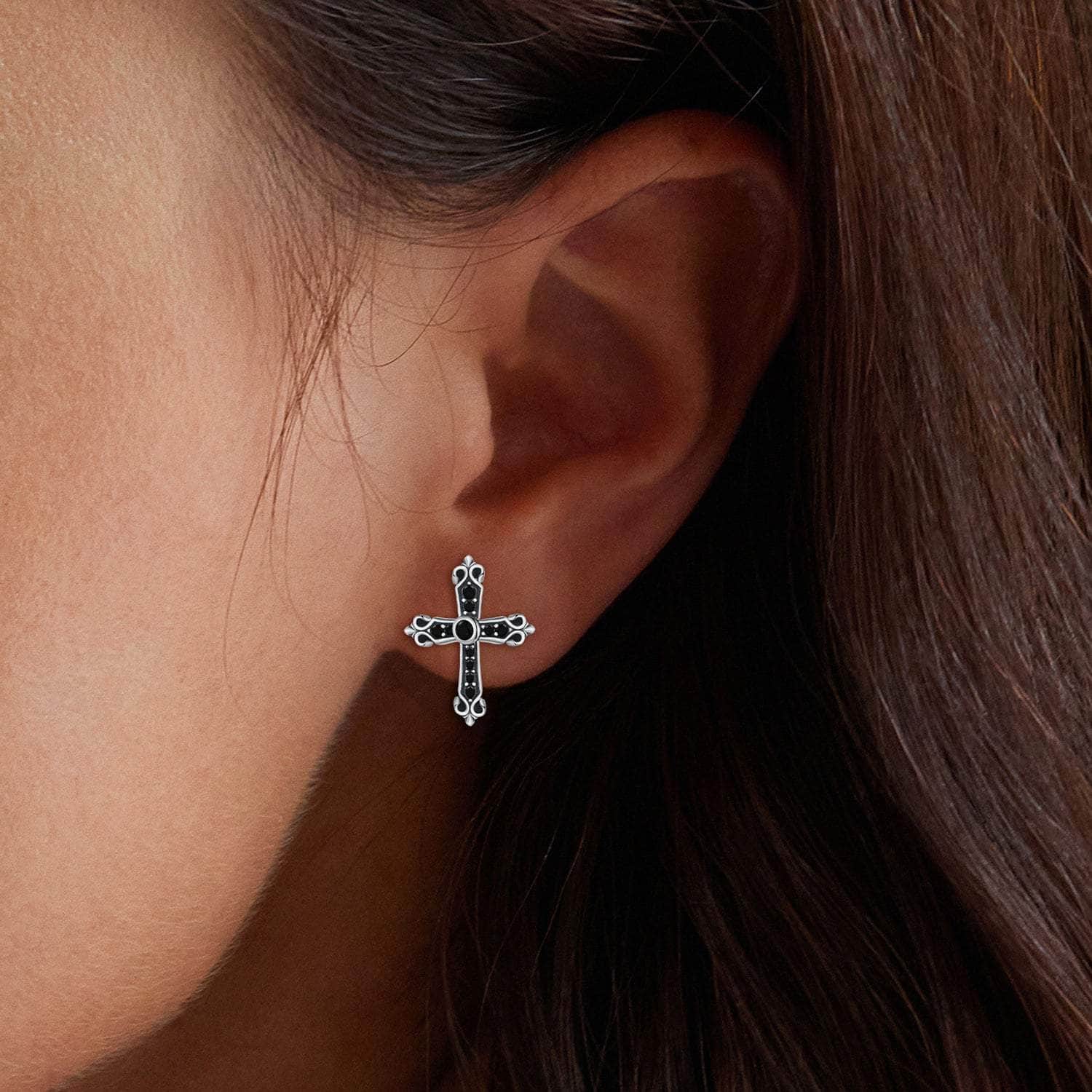 jewelaus Earrings Vintage cross Earrings