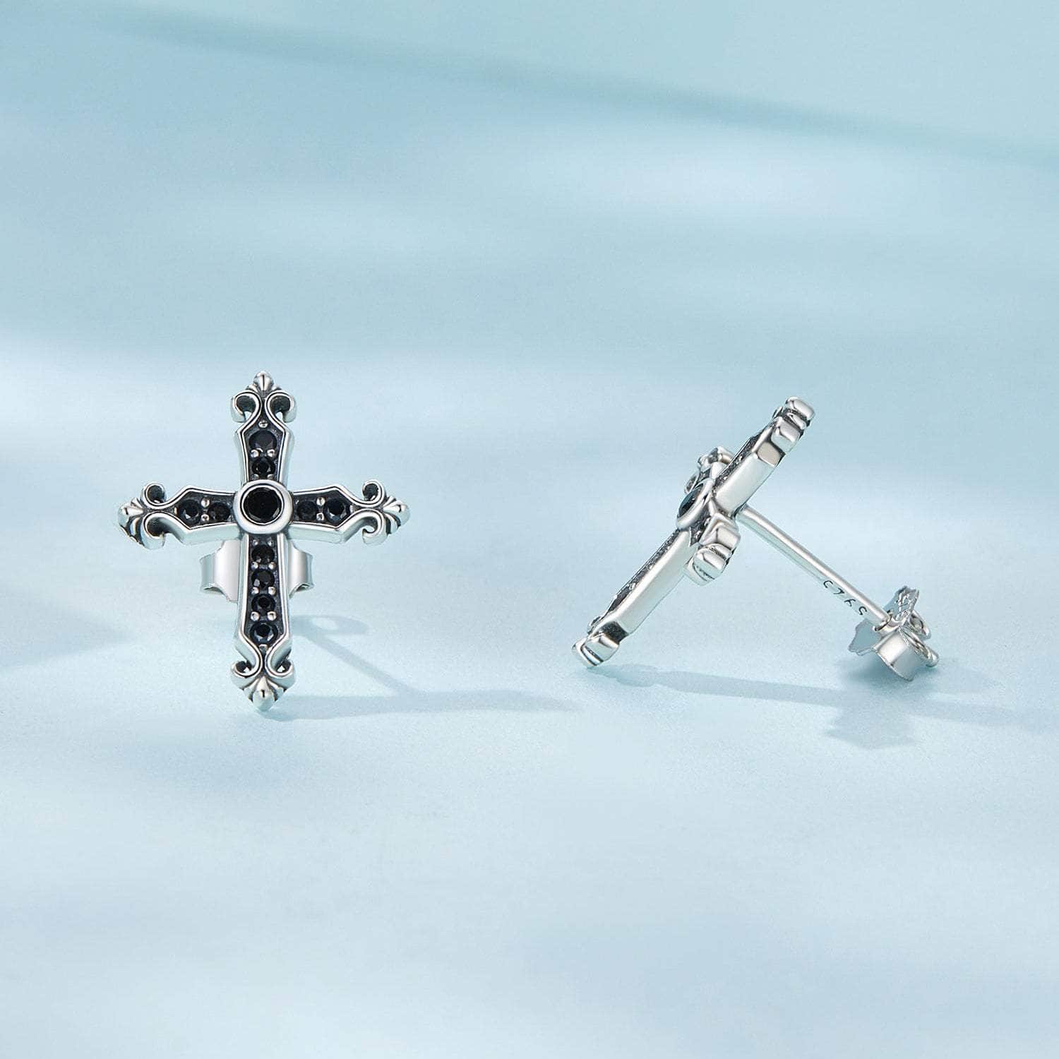 jewelaus Earrings Vintage cross Earrings