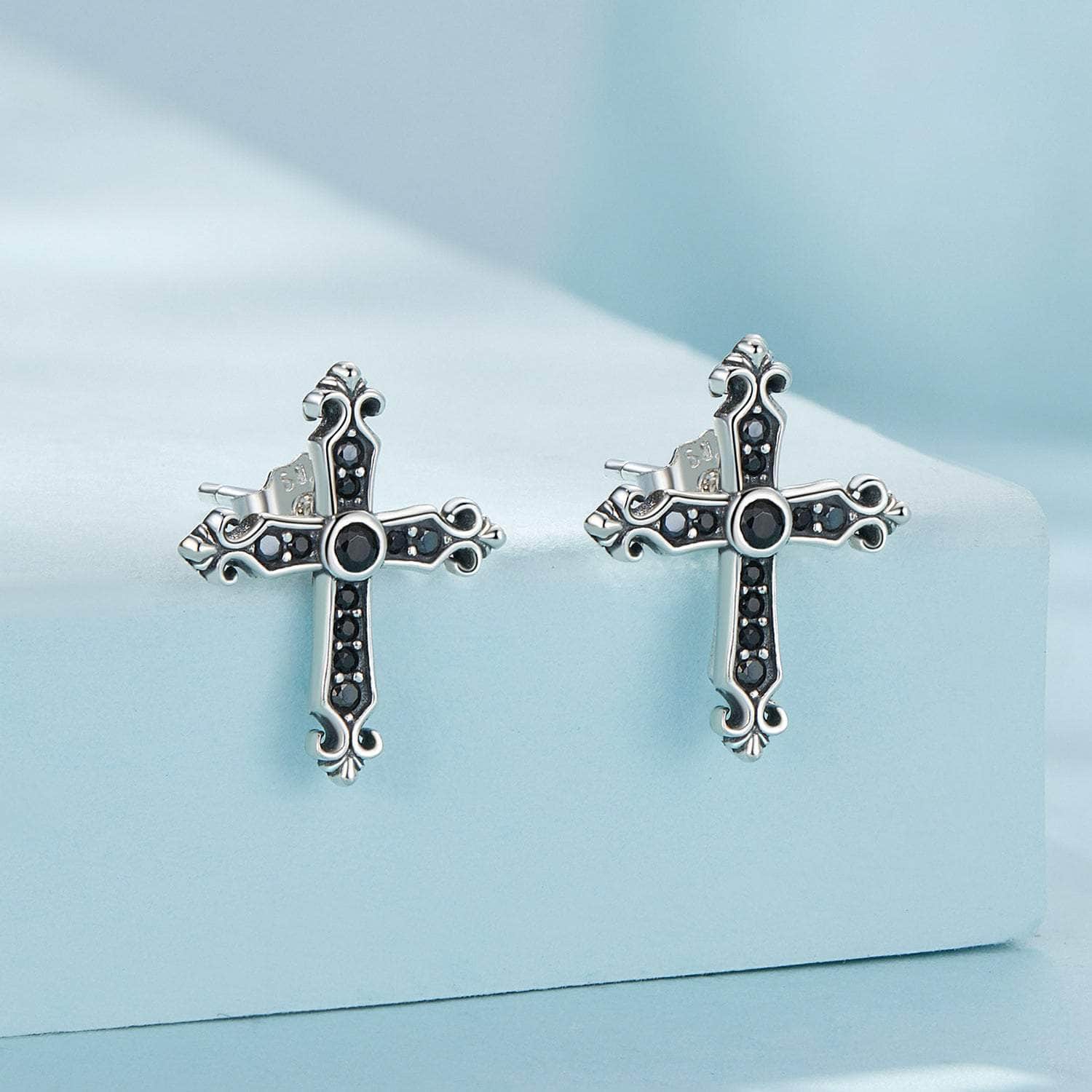 jewelaus Earrings Vintage cross Earrings