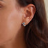 jewelaus Earrings Vintage Cross Hoop Earrings