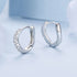 jewelaus Earrings Wave Hoop Earrings