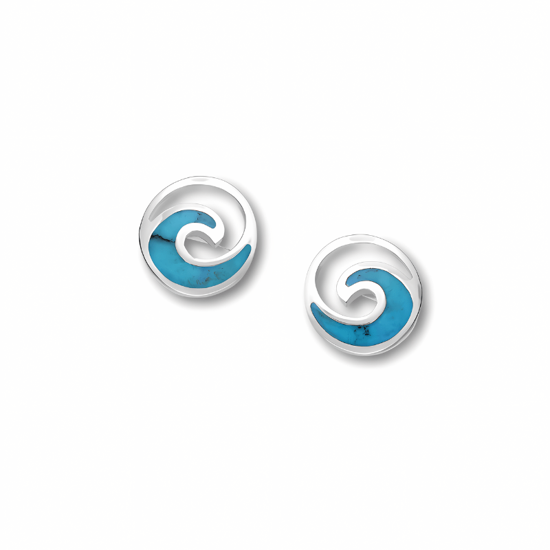 jewelaus Earrings Wave Turquoise Earrings