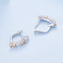 jewelaus Earrings Zircon Hoop Earrings