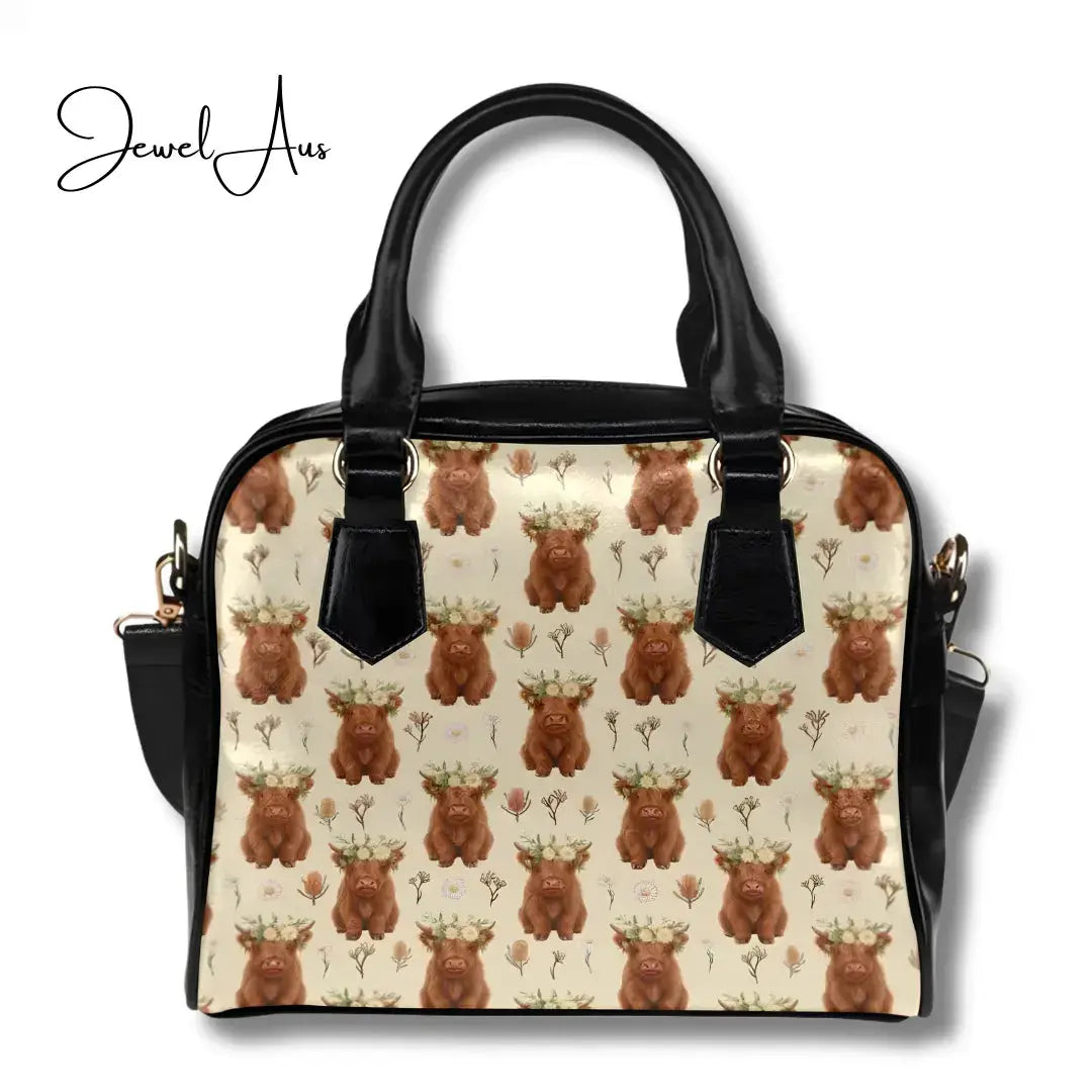 jewelaus Handbag Highland Cow Handbag