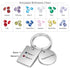 jewelaus Keychain 2 Stainless Steel Birthtsone Keychain