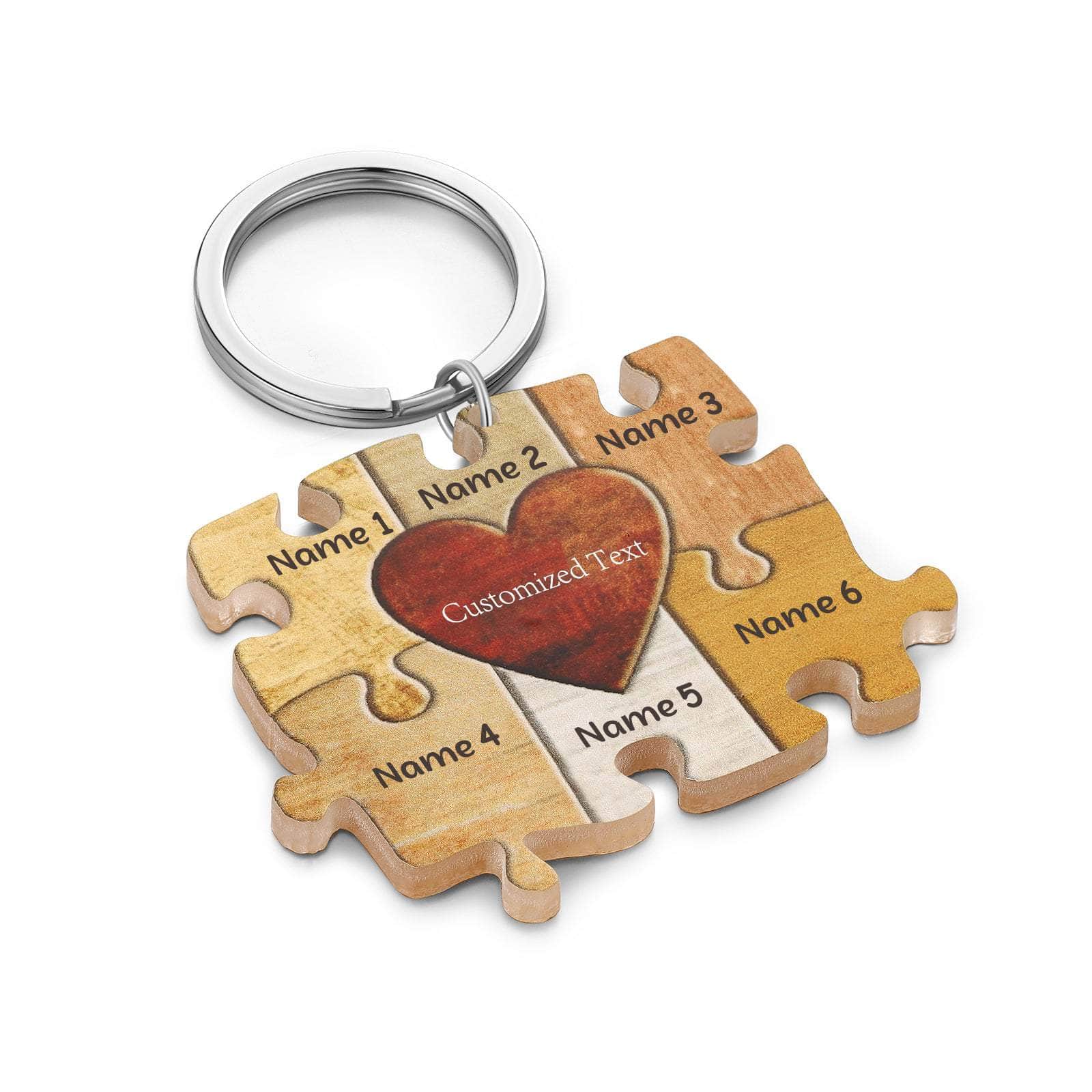 jewelaus Keychain 6 Custom Puzzle Keychain