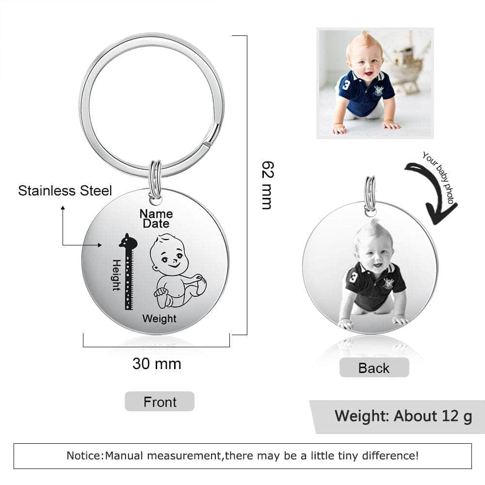 jewelaus Keychain Boy Custom Photo Keychain