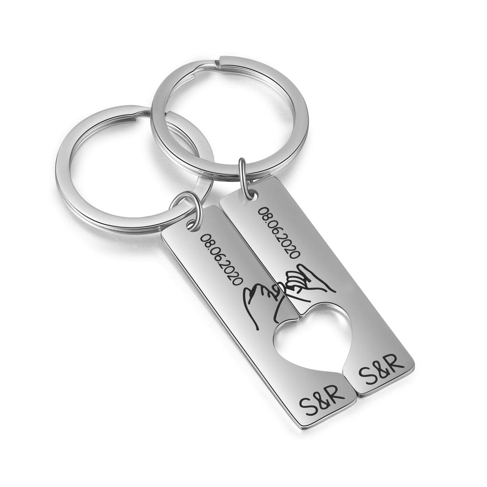 jewelaus Keychain Custom Couple Keychain