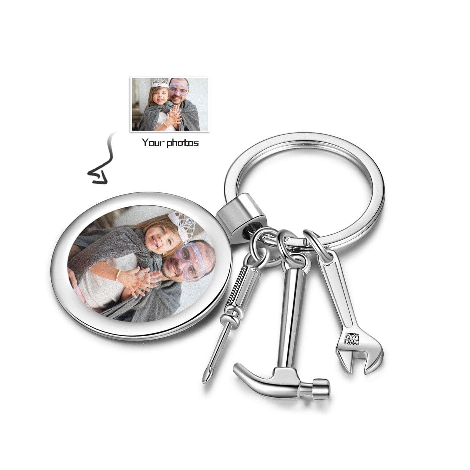 jewelaus Keychain Custom Photo Keychain