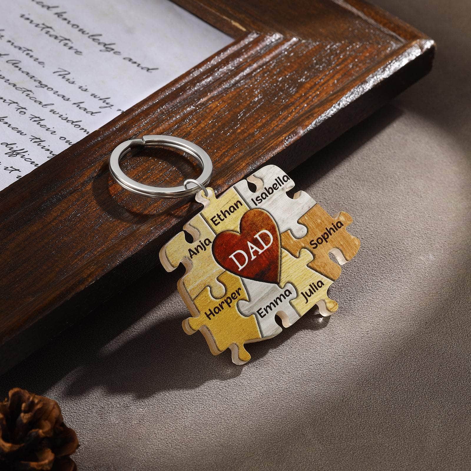 cmoffer 2023-06,Father's Day,Key Chains Custom Puzzle Keychain