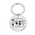 jewelaus Keychain Custom Round Family Keychain