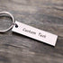 jewelaus Keychain Custom Text Custom Stainless Steel Keyring