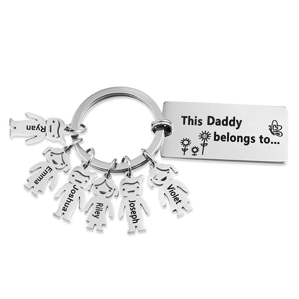 jewelaus Keychain Daddy / 6 Custom Baby Keychain