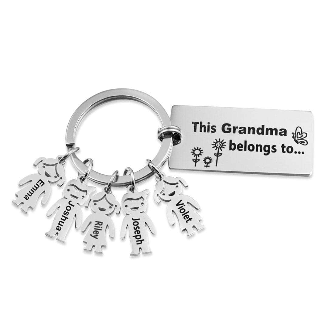 jewelaus Keychain Grandma / 5 Custom Baby Keychain