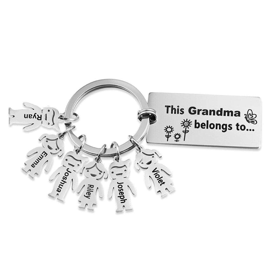 jewelaus Keychain Grandma / 6 Custom Baby Keychain