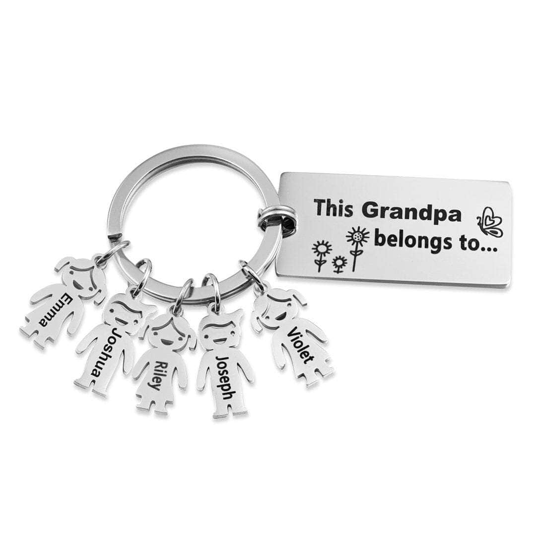 jewelaus Keychain Grandpa / 5 Custom Baby Keychain