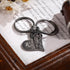 jewelaus Keychain Letter Heart Shape Couple Keychain