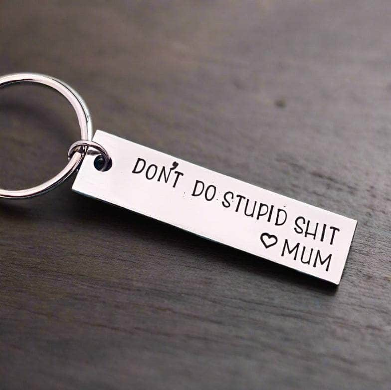 jewelaus Keychain MUM Custom Stainless Steel Keyring