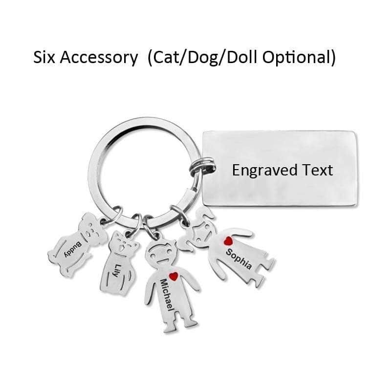 jewelaus Keychain Six Accessory Custom Keychain