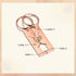 jewelaus Keychain Stainless Steel Couple Keychain