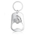 jewelaus Keychain Stainless Steel Stainless Steel Photo Keychain