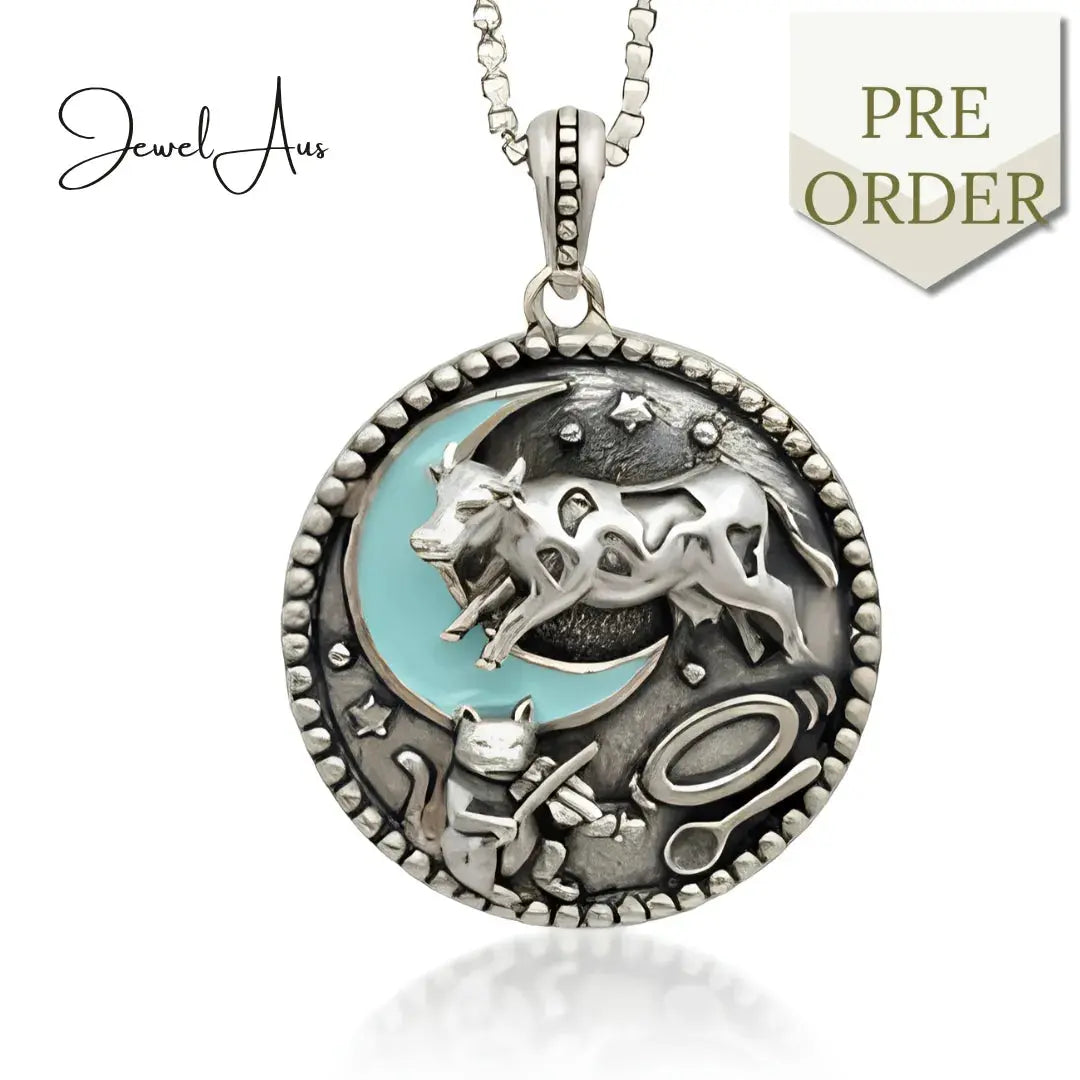 jewelaus necklace 3D Sterling Silver Hey Diddle Diddle Pendant