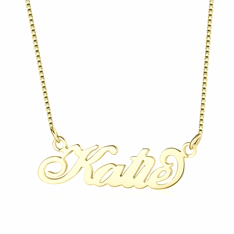 jewelaus Necklace 925 Sterling Silver / Gold Plated Custom Name Necklace