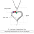 jewelaus Necklace 925 Sterling Silver Silver Heart Necklace with Cubic Zirconia