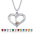 jewelaus Necklace 925 Sterling Silver Silver Personalized Heart Pendant Necklace