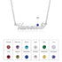 jewelaus Necklace Custom Birthstone Name Necklace