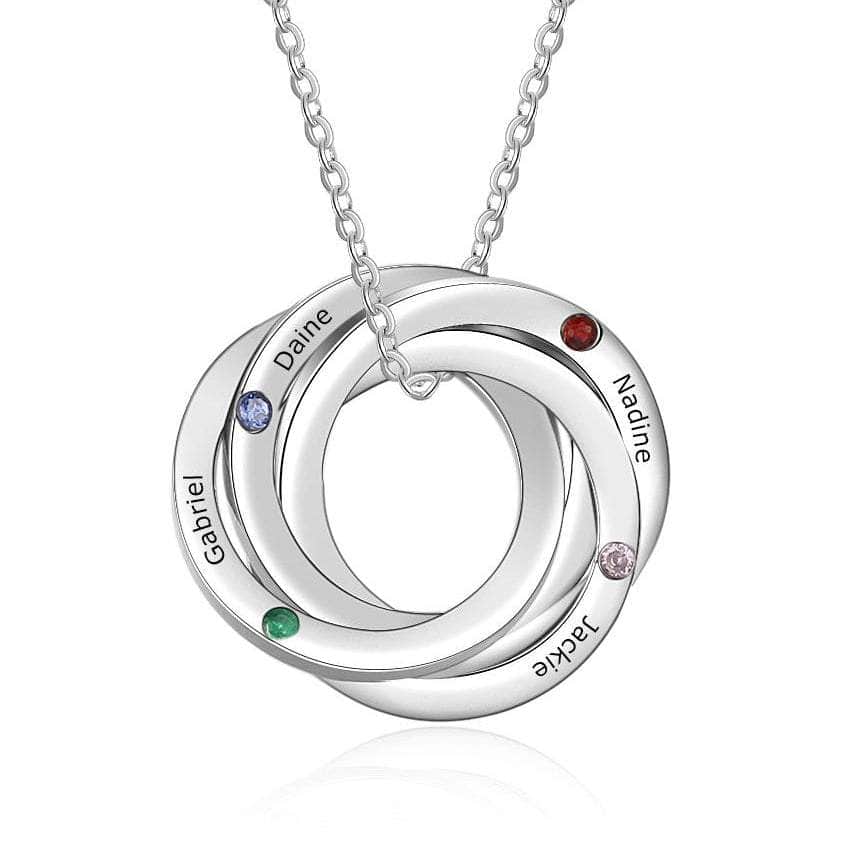 jewelaus Necklace Custom Multi Ring Necklace