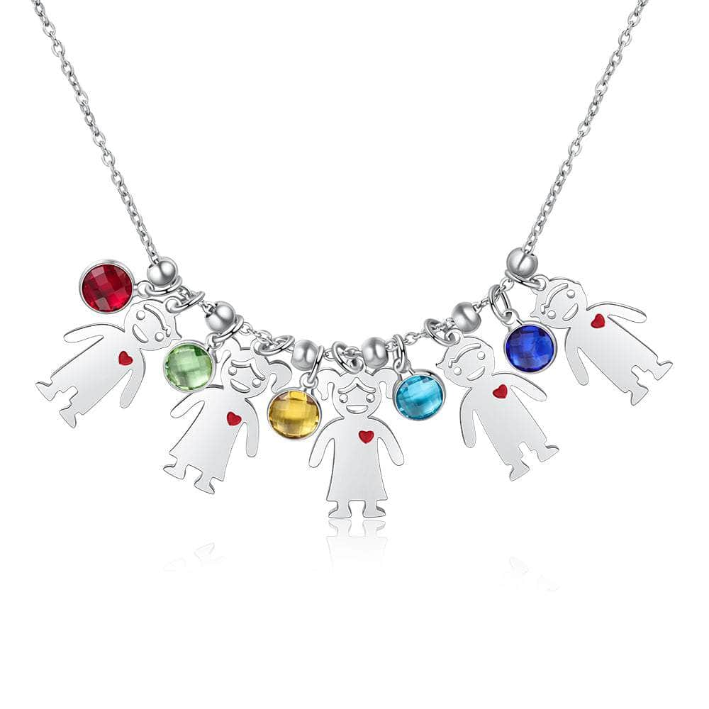 jewelaus Necklace Customizable Doll Birthstone Necklace