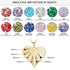 jewelaus Necklace Gold Plated Six Birthstone Heart Necklaces