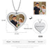 jewelaus Necklace Heart Shape Photo Necklace