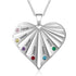 jewelaus Necklace Six Birthstone Heart Necklaces