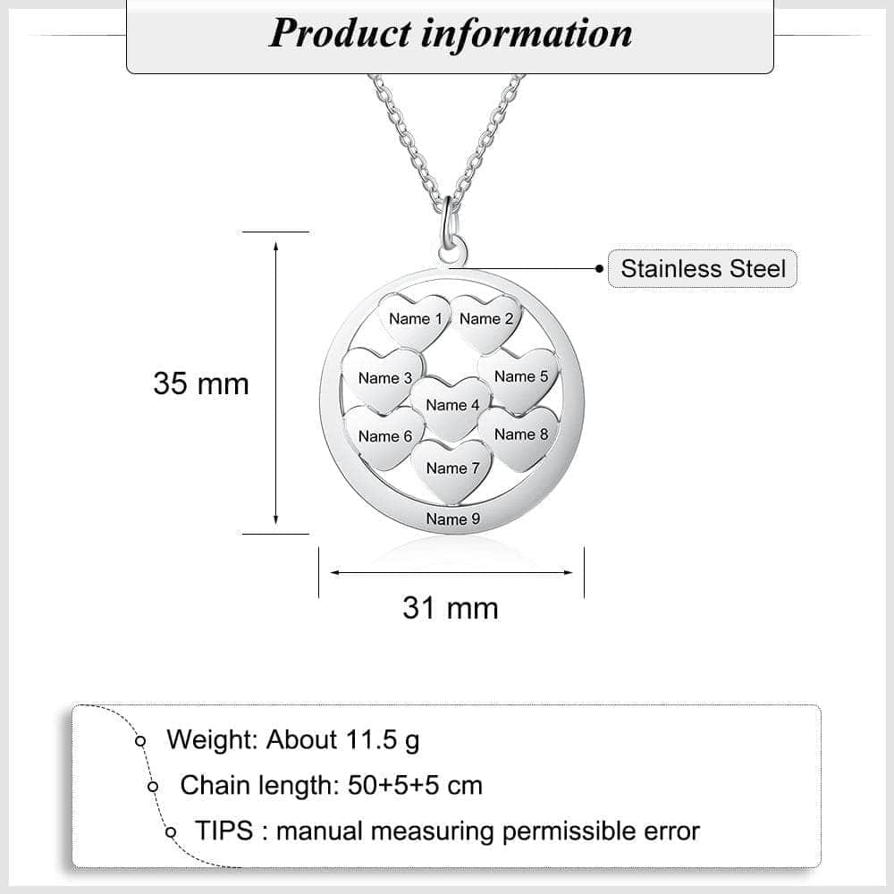 jewelaus Necklace Stainless Steel Stainless Steel Heart Necklace