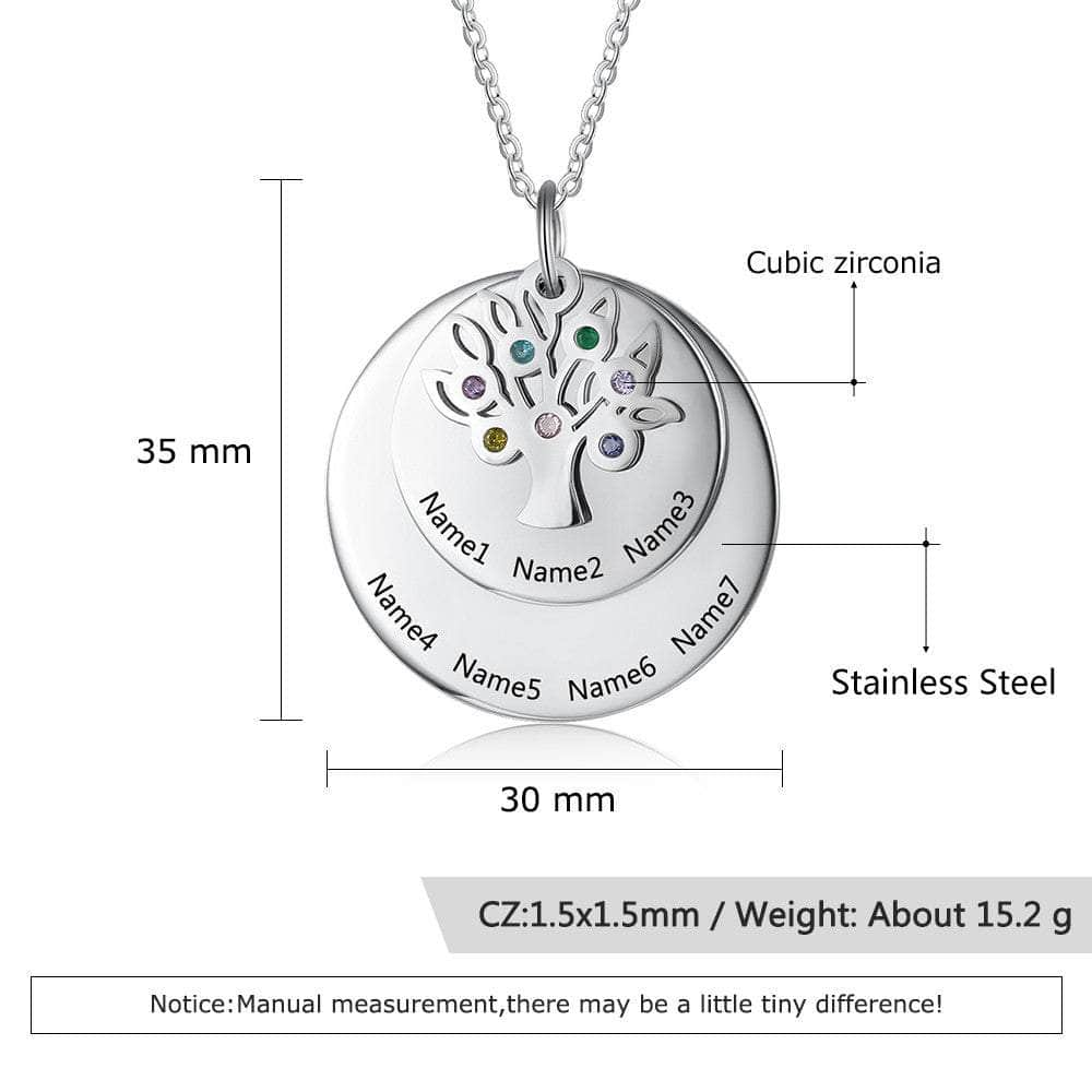 jewelaus Necklace Stainless Steel Tree of Life Necklace