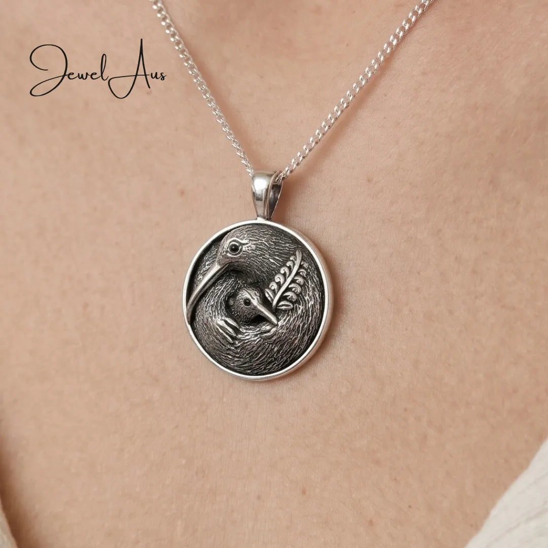 jewelaus necklace Sterling Silver Kiwi Bird Pendant