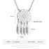 jewelaus Necklace White Gold Plated / 4 Dream Catcher Stainless Steel Necklace