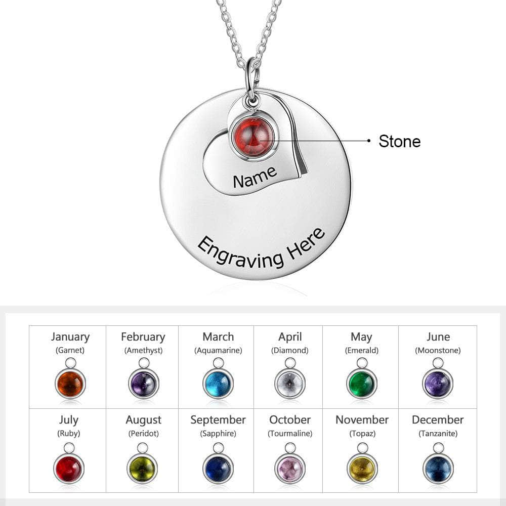 jewelaus Necklaces Birthstone Personalized Necklace