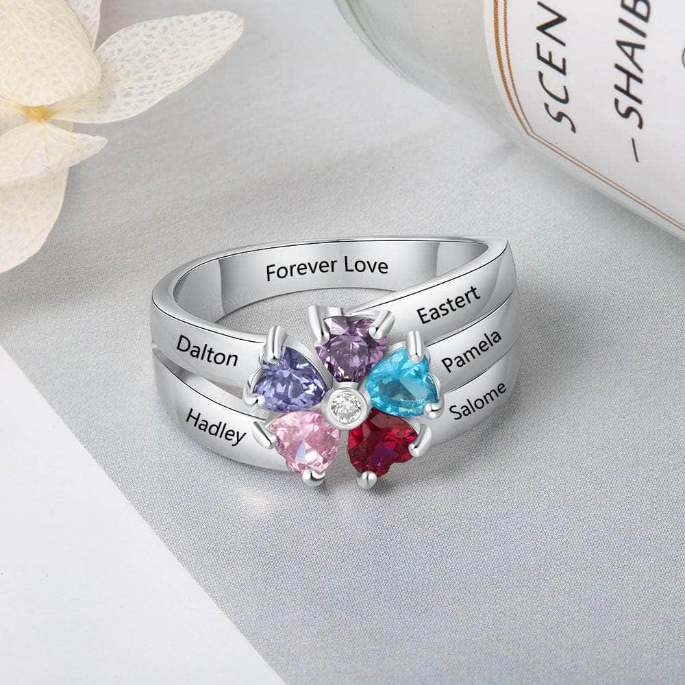 jewelaus Ring 925 Flower Shape Ring