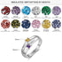 jewelaus Rings 6 / White Gold Plated Silver Cubic Zirconia Rings