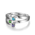 jewelaus Rings 925 Silver Crystal Zirconia Rings