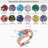 jewelaus Rings 925 Sterling Silver / 10 / Rose Gold Plated 925 Sterling Silver Heart Birthstone Ring