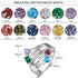 jewelaus Rings 925 Sterling Silver Birthstone Ring