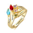 jewelaus Rings 925 Sterling Silver Birthstone Ring