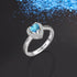 jewelaus Rings 925 Sterling Silver Heart CZ Ring